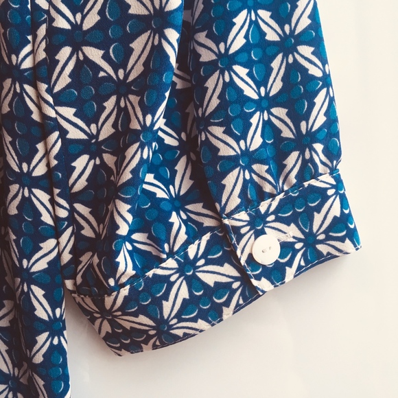 NWOT Silk Ellie Kai Blouse 8 M - Picture 6 of 8